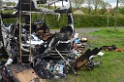 Wohnmobil ausgebrannt Koeln Porz Linder Mauspfad P044